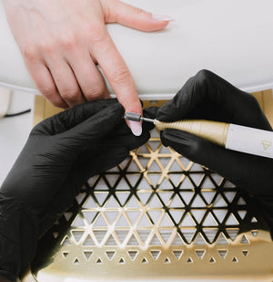 Pochłaniacz pyłu manicure nablatowy V1 ONE FLOW 60W Złoty